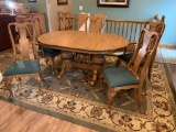 The Valley View Collection Dining Table, 2 Captains Chairs, 4 Side Chairs, Table Leaves & Buffet