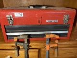 Craftsman Toolbox with a set of Irwin Wood Boring Bits