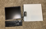 Dell Computer with Monitor,  Keyboard & Tote of Cables