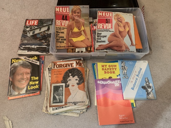 2 Vintage German MÃ¼nchner Illustrierte Magazines, Life Magazines
