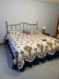 King Size Headboard with 2 Single Adjustable Beds with Remotes