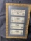 4 Confederate $100 Bills in Frame