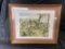 Vintage Civil War Print in Frame