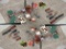 Group lot of Lionel, American Flyer Trains, scenery