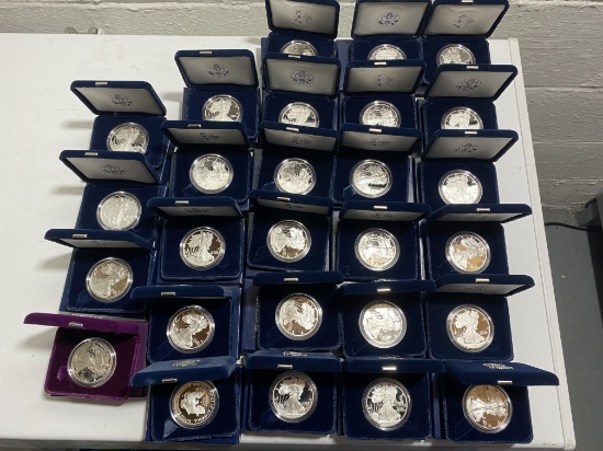 27 US Mint Silver Dollar Coins