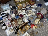 Very large lot of costume jewelry, gold and more