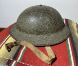 WWI Metal Doughboy Helmet with Liner