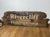 c. 1900 Early Minnesota Fishing Camp sign