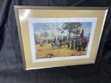 Vintage Signed and Numbered Civil War Print in Frame