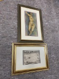 2 Framed Art Pieces