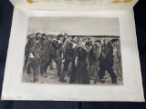 Vintage Etching - March of the Weavers