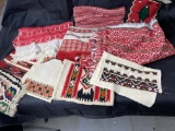 Group of finer antique European shawls etc.