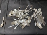 Large lot of sterling silver flatware