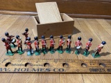 Group lot of English tin soldiers