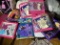 Group lot of vintage mostly Barbie clothing in boxes