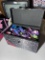 Large lot of Monster High dolls in case