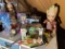 Group lot of Assorted Small dolls and toys