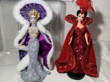 2001 Barbie Collectibles Bob Mackie Design Fantasy Goddess Arctic Barbie & Queen of Hearts