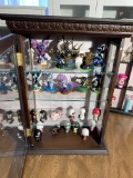 Display case with small toys contents including Etsumi