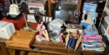 Table lot of dolls, accessories and more