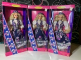 1995 3 Collector Edition Norwegian Barbie Dolls of The World Collection