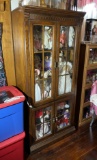 NIce wooden Oak Display or China Cabinet