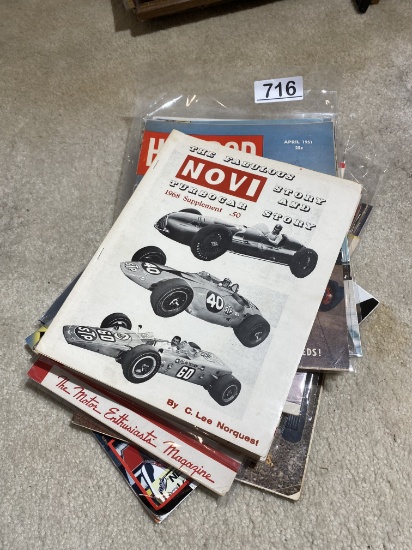 Group lot of assorted old racing paper