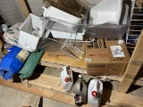 Cpap, freezer/refrigerator pieces, camp chairs etc