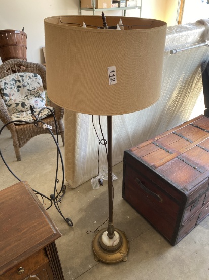Antique Floor Lamp with Marble base