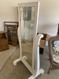 Large Antique Oak full length mirror