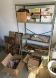 Metal Shelf, Vintage Christmas items and more