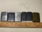 5 Zippo Lighters and 1 With No Name