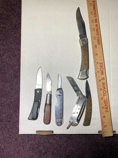 6 Assorted Knives -