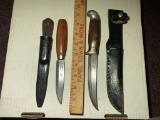 2 Sandvik Knives with sheaths