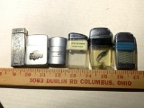 Assortment of 6 Lighters including scripto, Ritepoint, Colibri & More