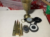 Bullet Whistle, Bullet Knife & Pen, 1 Compasses  Heuer Stopwatch & More