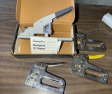 Group of Staplers - Including a Swingline Strongarm Stapler