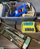 Large Group Lot of Tools, Light Bulbs, Craftsman Socket Set and More