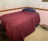 Single Bed with Metal Frame, Mattress & Box Spring