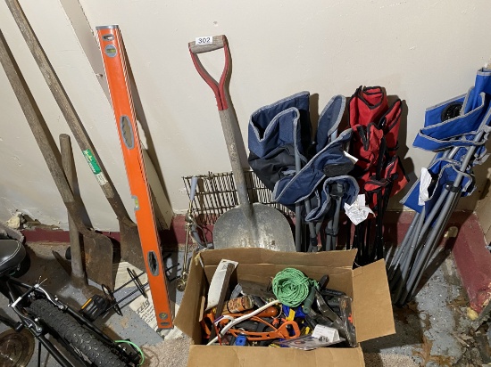 Group lot of assorted tools and more