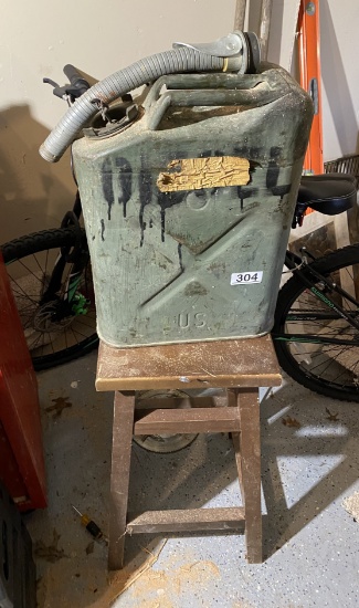 Military Fuel Can + Stool