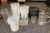 Great Assortment of Plastic Food Storage Containers by Cambro and Rubbermaid