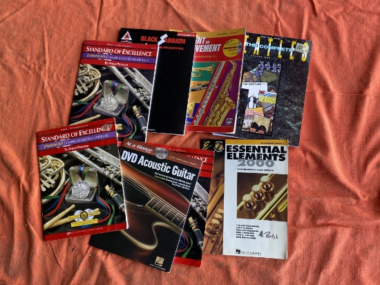 Group of Music Instruction Books