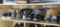 Shelf lot of assorted men's shoes including nearly new