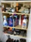 Cupboard contents - cleaning and shoe shining