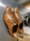 Pair of like new men's Italian leather shoes by Massimo Matteo