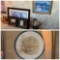 Large Assortment of Artwork and Lamp