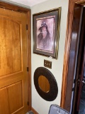 Framed print of a sailor PLUS round mirror