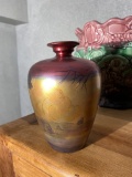 Rare Weller Lasalle iridescent decorated vase