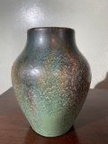 Unusual Art Pottery Vase unsigned Heavy Glaze excellent